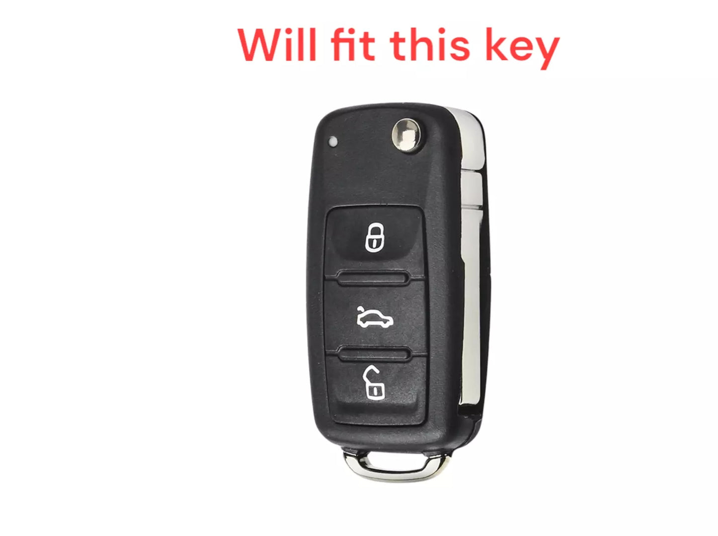 Car Key Fob Case for VW, Golf Key Box, Key Cover for VW Polo Passat Skoda Seat