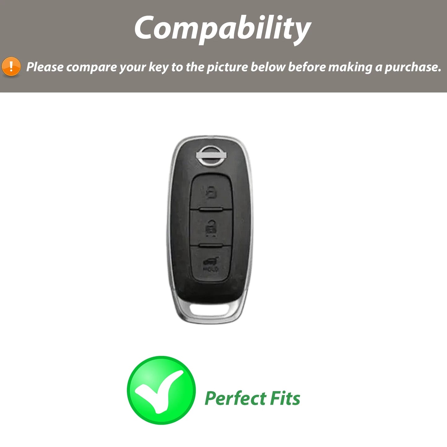 Key Cover For Nissan Juke Note Altima Cube Qashqai Remote 3 Button Fob Case