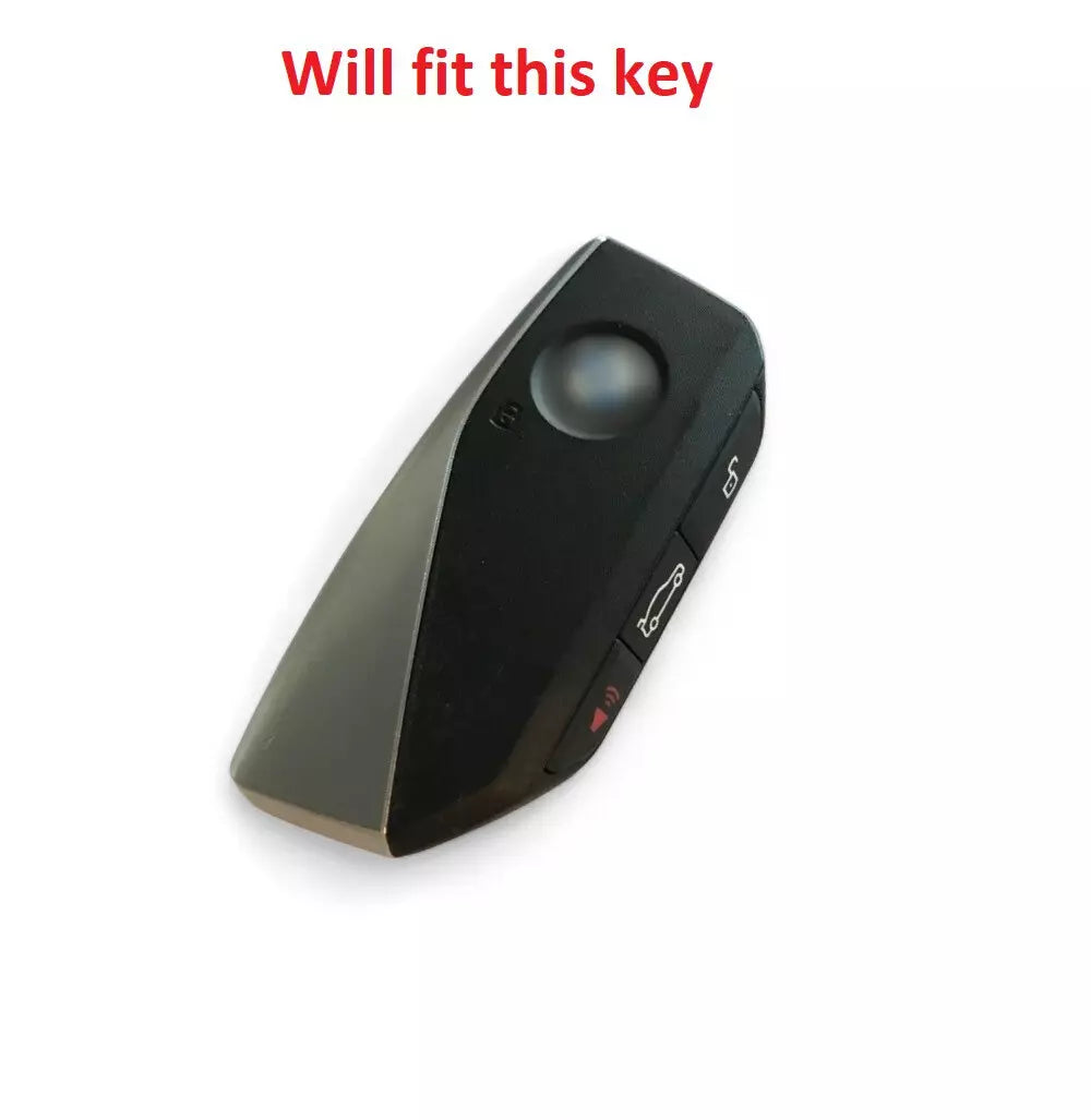 Key Fob Cover for BMW 7 Series 760i X7 IX XM 2023 for BMW X7 Gold/Black