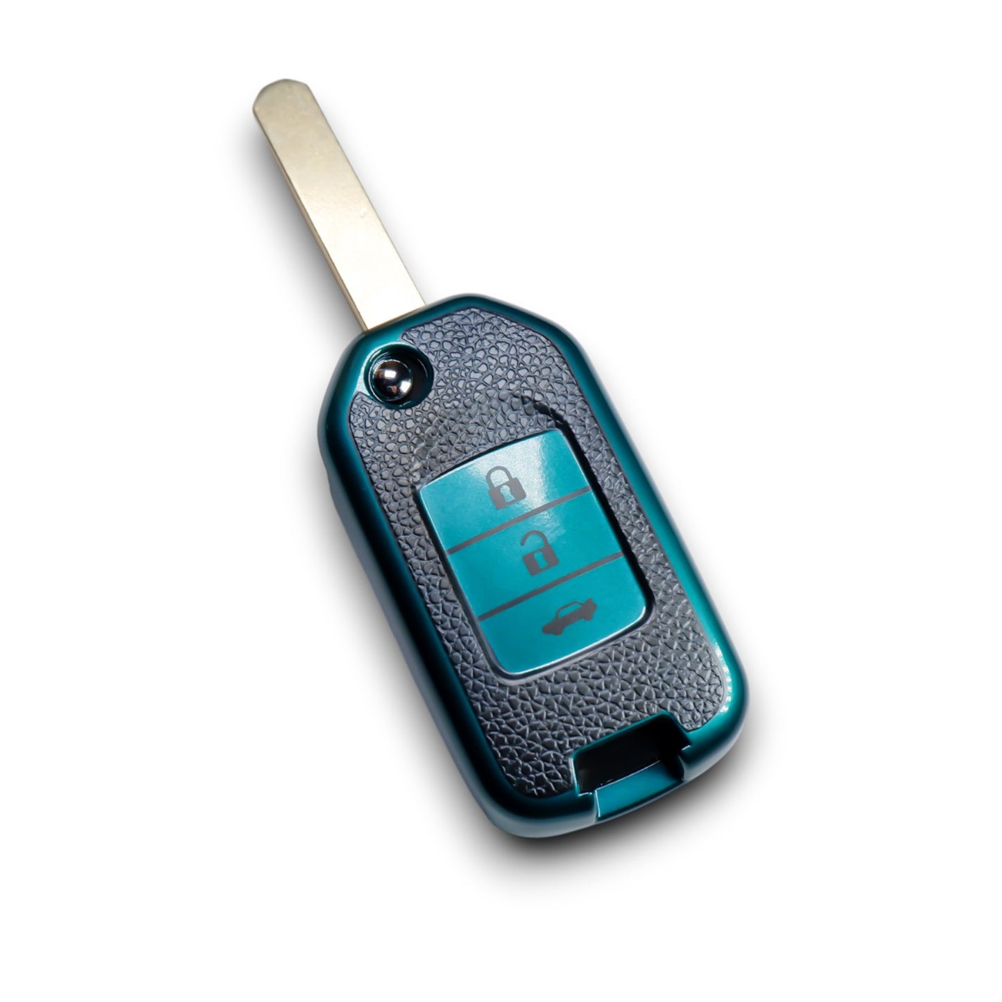 Share Key Case compatible with Honda Civic Jazz HR-V Fob Cover with Keychain