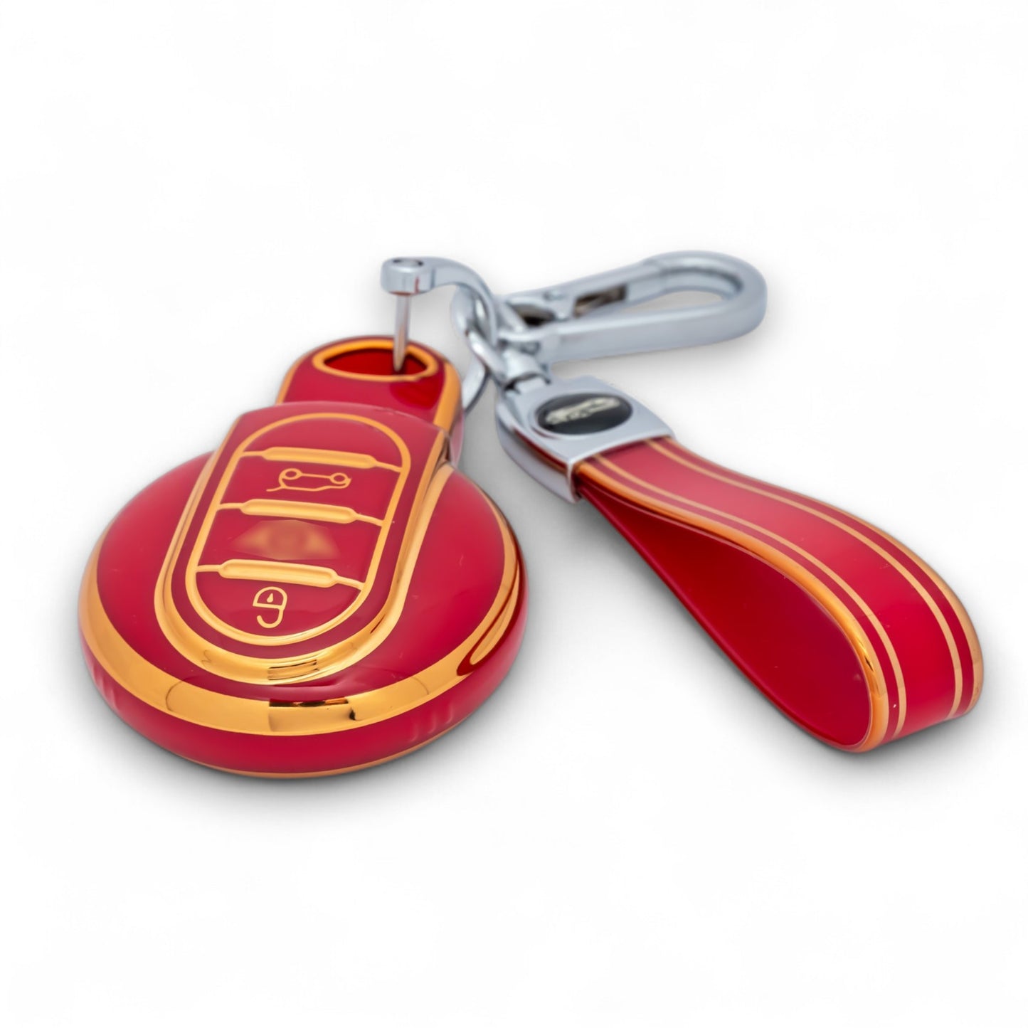 Car key fob cover Fit for BMW Mini Cooper One S Jcw F54 F55 F56 with Keychain