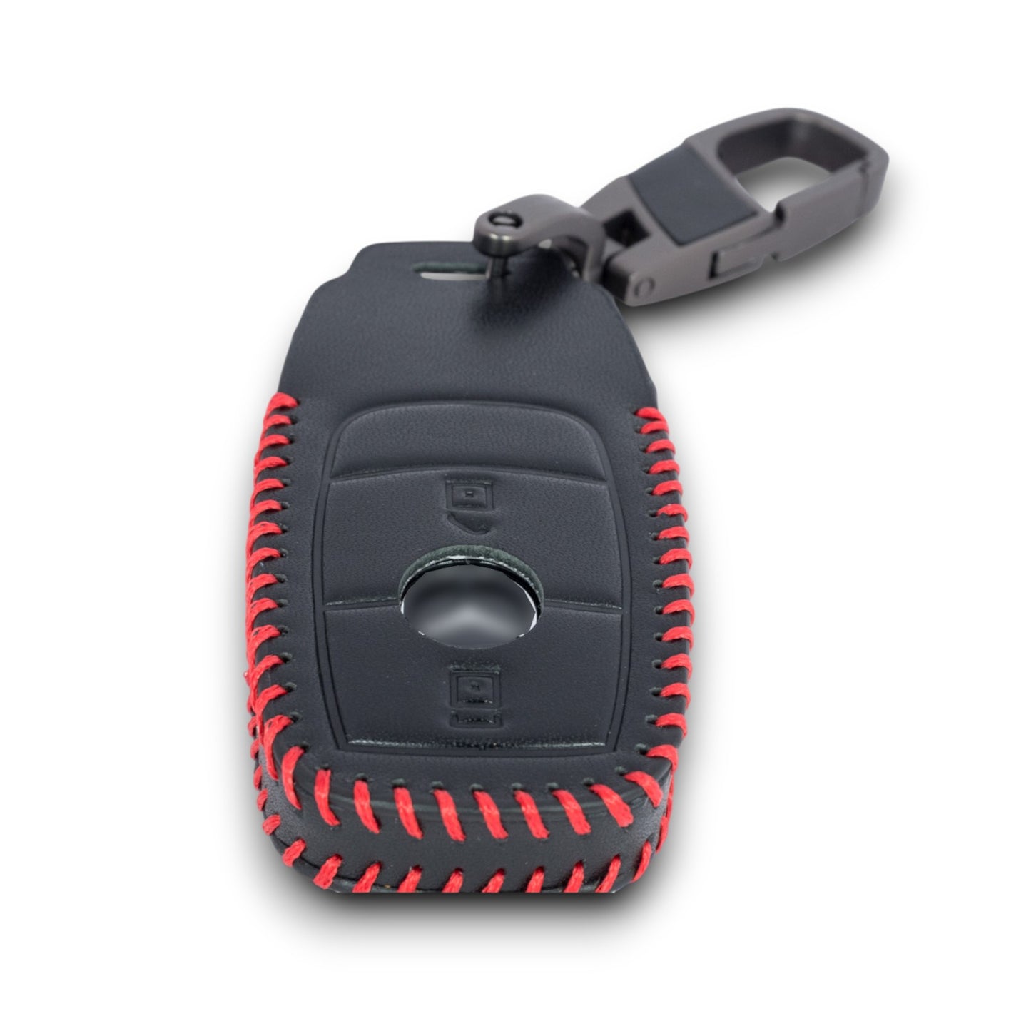 Car Faux Leather Remote Key Fob Case for Mercedes Benz Clase A, B, C, E, S, G, GLC, CLE, CLA (AMG)