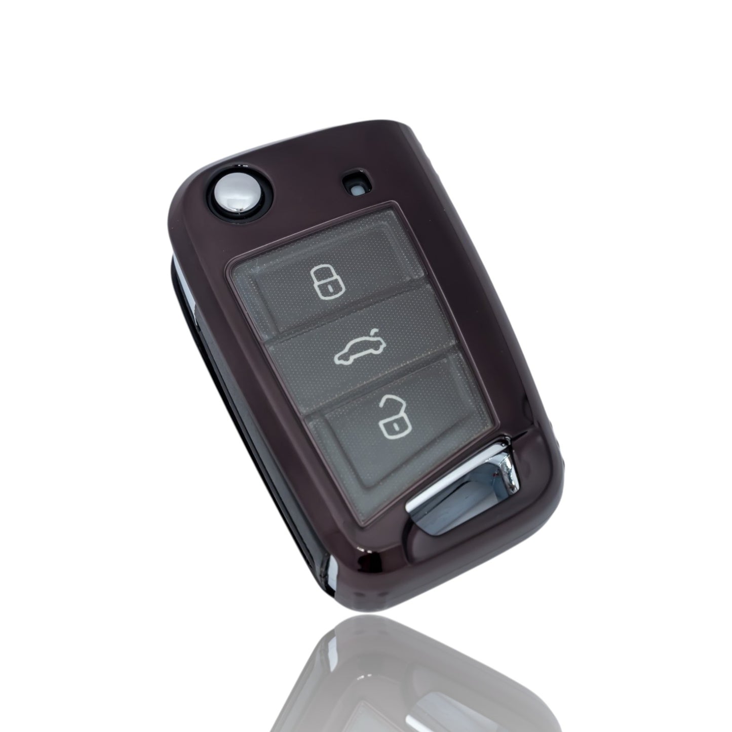 Car Key Cover Case For Volkswagen VW Polo Tiguan Passat Golf 7 MK7 Transparent