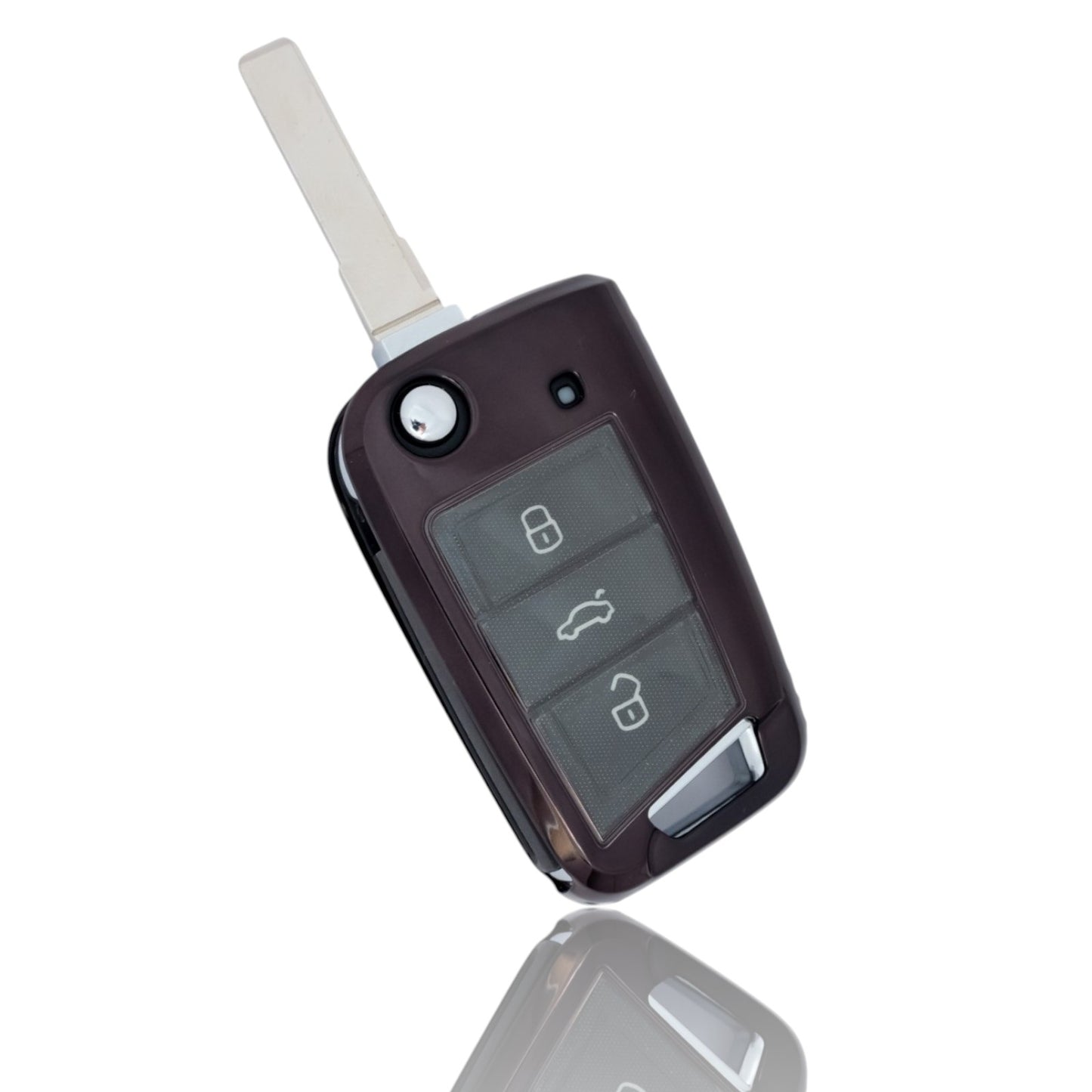 Car Key Cover Case For Volkswagen VW Polo Tiguan Passat Golf 7 MK7 Transparent