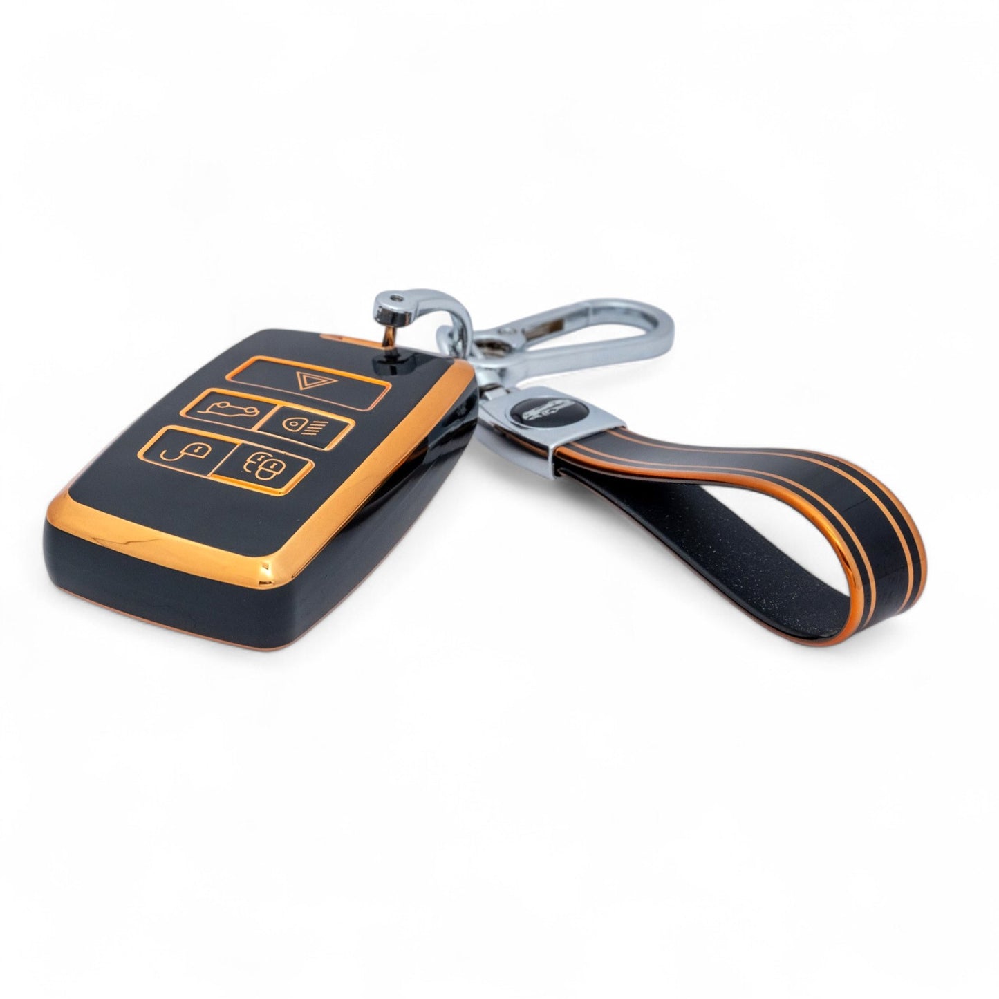 Keychain with Key Case For Land Rover Range Rover Sport Velar Evoque Vogue