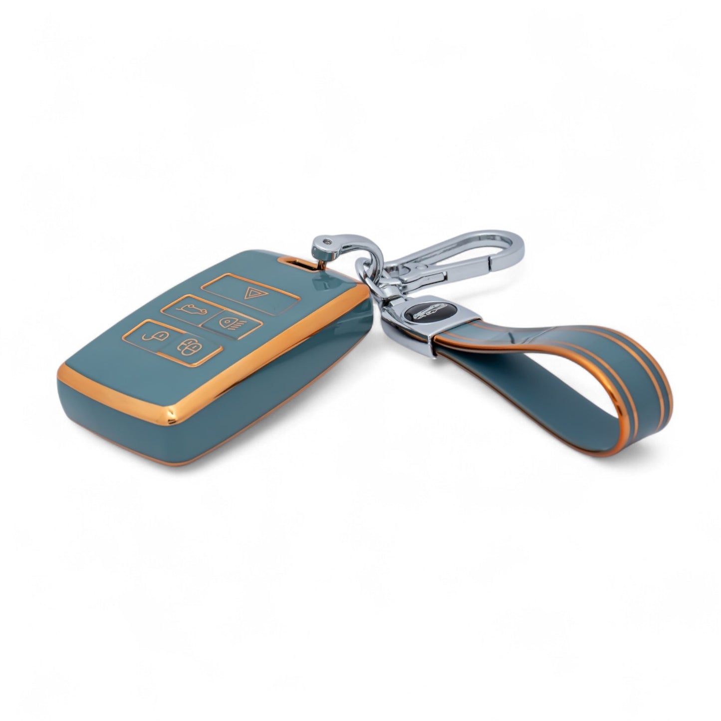 Keychain with Key Case For Land Rover Range Rover Sport Velar Evoque Vogue