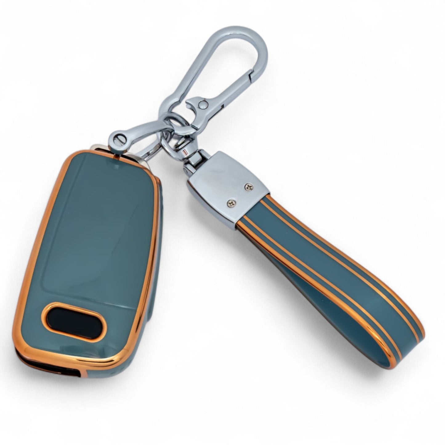 Keychain with Key Case fits For Audi A1 S1 A2 A3 S3 A5 A6 RS TT Remote Fob Cover