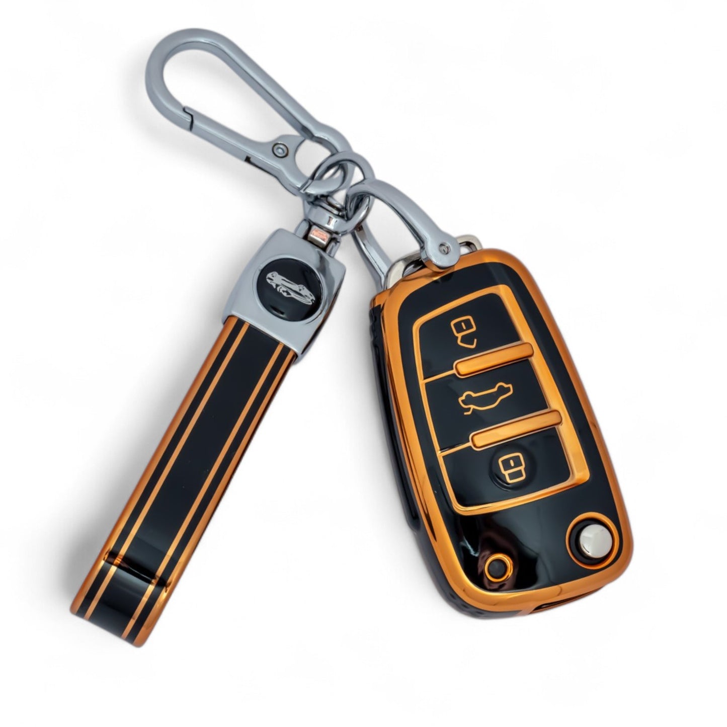 Keychain with Key Case fits For Audi A1 S1 A2 A3 S3 A5 A6 RS TT Remote Fob Cover