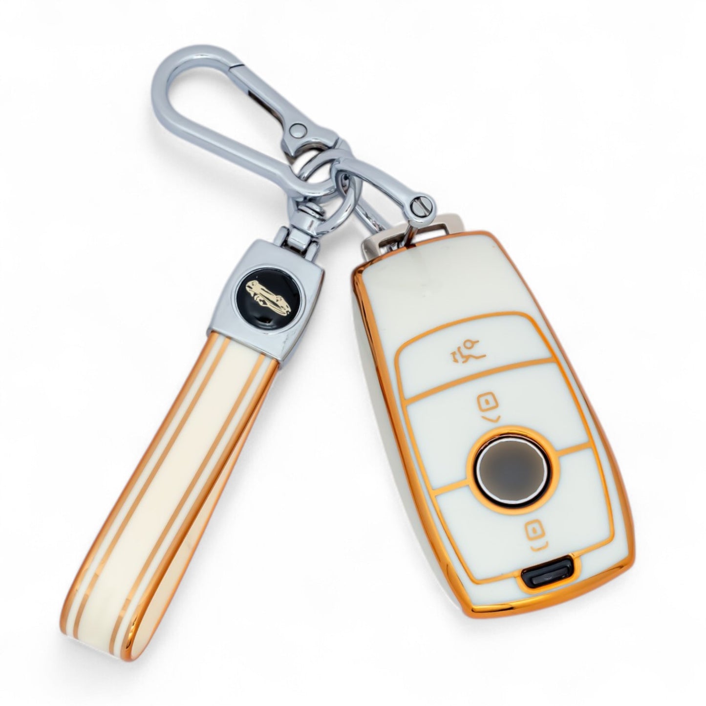 ar Key Case for Mercedes Benz A C E S Class GLS CLE CLA Fob Cover Shell with Keychain