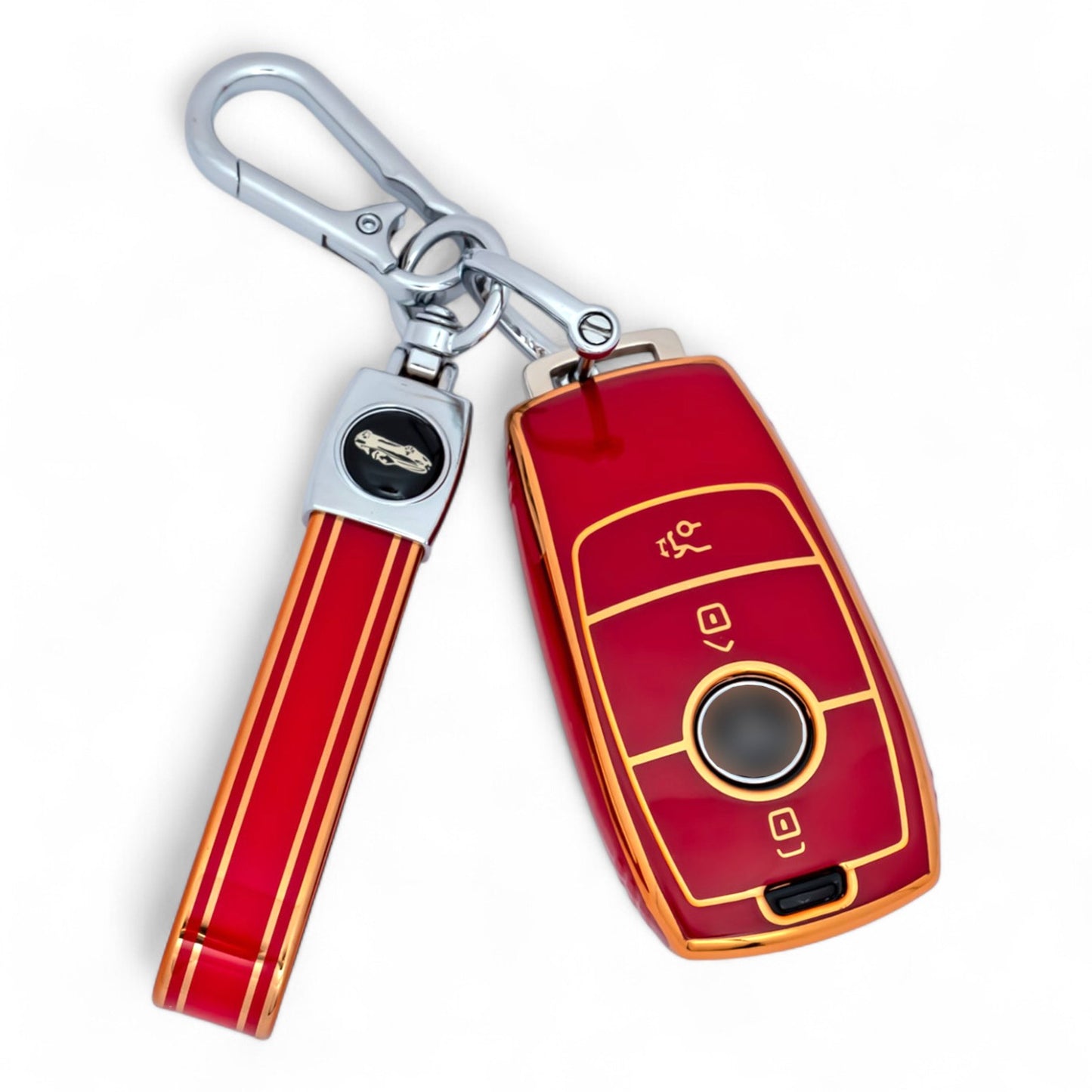 ar Key Case for Mercedes Benz A C E S Class GLS CLE CLA Fob Cover Shell with Keychain