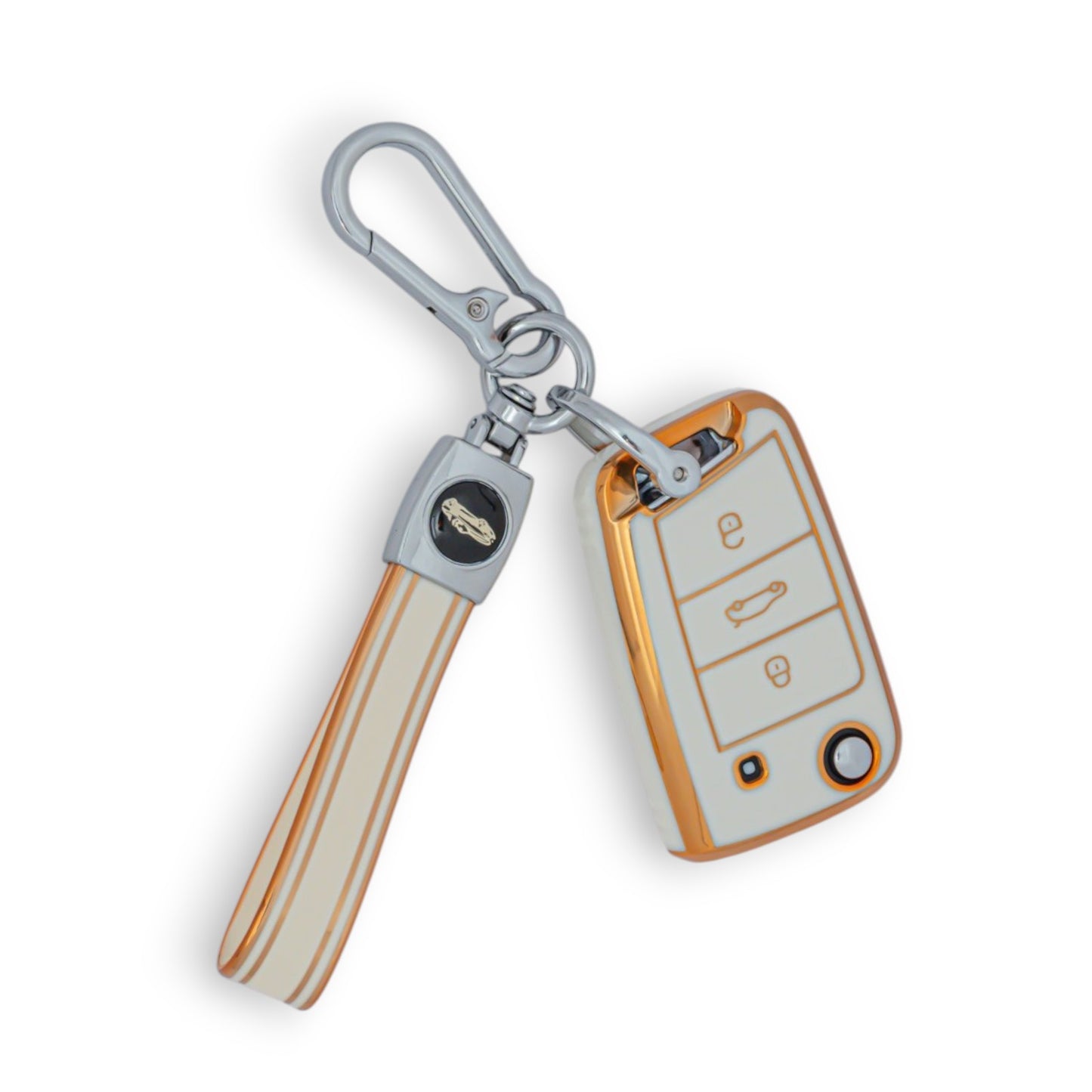 Key Cover For VW Seat Skoda Case Remote Fob Protector Shel Golf with Keychain