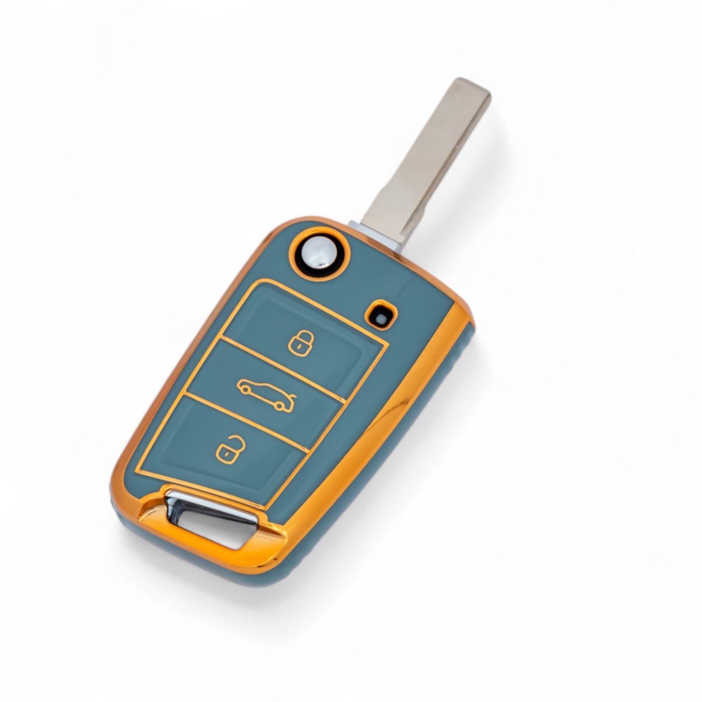 Key Cover For VW Seat Skoda Case Remote Fob Protector Shel Golf with Keychain