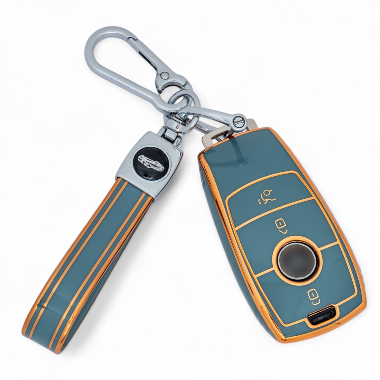 ar Key Case for Mercedes Benz A C E S Class GLS CLE CLA Fob Cover Shell with Keychain