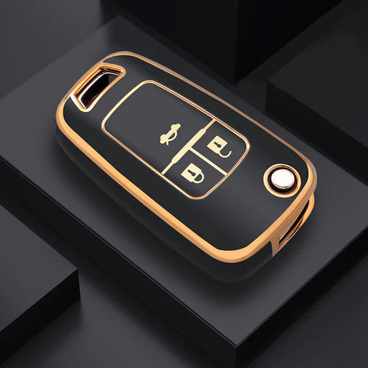 Key Case for Opel Vauxhall, Astra J, Corsa, Insignia, Mokka (3 Buttons)