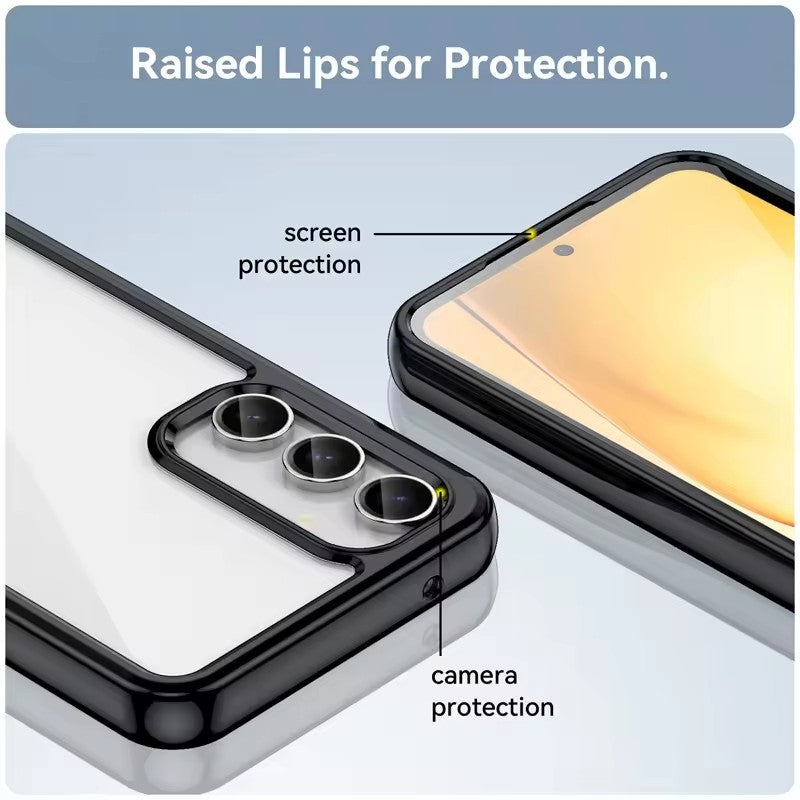Samsung Galaxy S25 Case - Clear Silicone Shockproof TPU Protective Cover