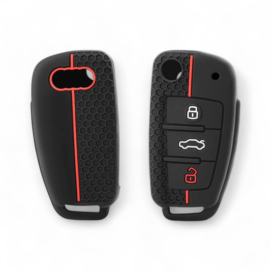 Silicone Remote Key Fob Cover Case For Audi A1 S1 A2 A3 S3 A5 A6 RS4 TT