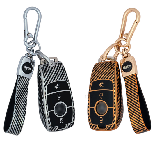 Key Fob Case Cover Shell For Mercedes Benz A C E S Class CLE CLA with keychain
