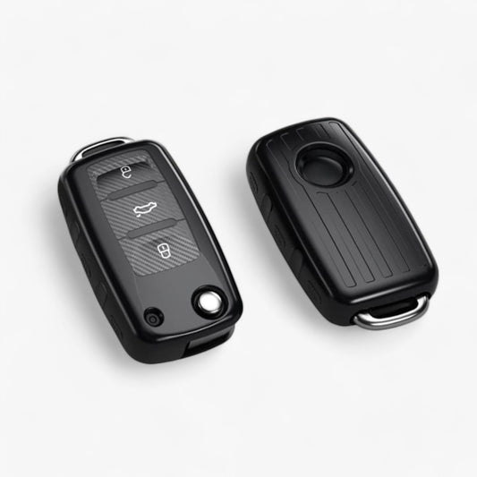 Key Case for Volkswagen Polo, Golf, Passat, Touareg, Tiguan, Beetle, Caddy, T5, Up, Eos