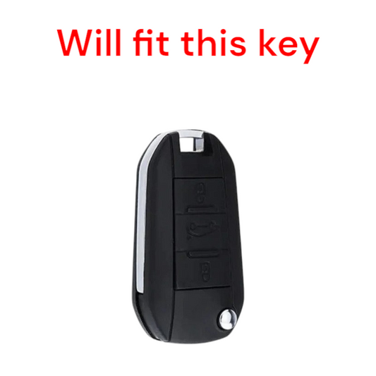 Car Key Case Compatible with Peugeot 208 308 408 508 2008 30 Silicone Cover