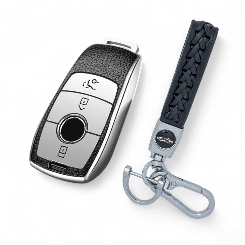 Car Key Fob Case Cover Shell For Mercedes Benz A C E S Class GLS CLE CLA with Keychain