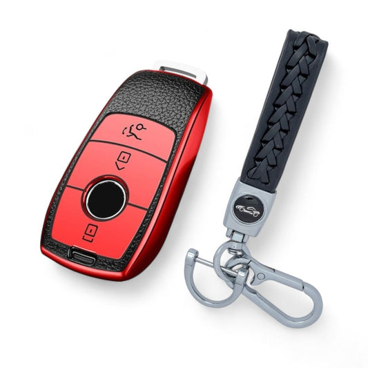 Car Key Fob Case Cover Shell For Mercedes Benz A C E S Class GLS CLE CLA with Keychain