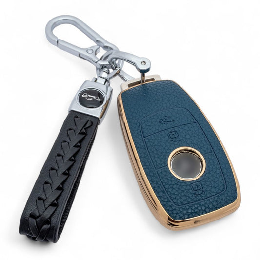 Key Case Cover For Mercedes Benz A C E S G Class GLC CLE CLA GLB GLS W177 W205 with keychain