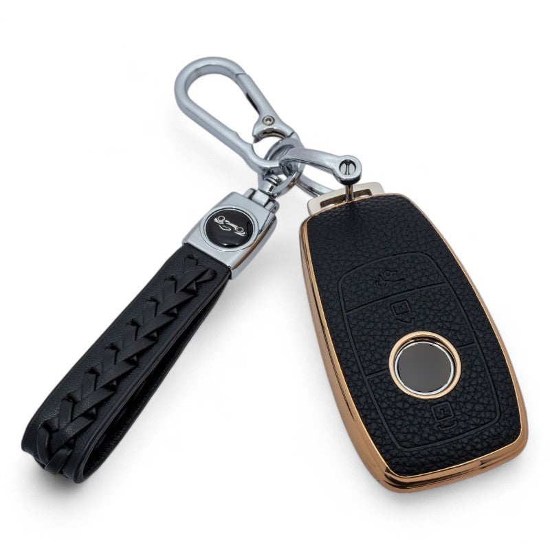 Key Case Cover For Mercedes Benz A C E S G Class GLC CLE CLA GLB GLS W177 W205 with keychain