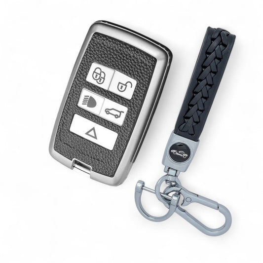 Key Fob Cover Case for Land Range Rover Discovery Rover Jaguar with Keychain