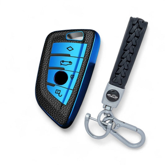 Key Fob Cover Case for BMW G30 F20 F30 F10 F46 X1 1 2 3 5 6 7 x2 with Keychain