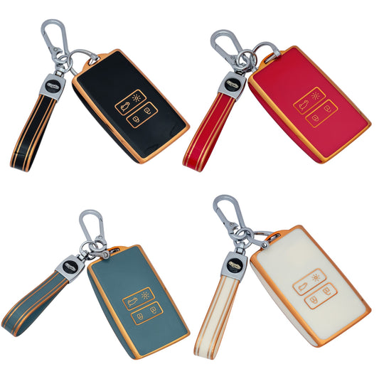 Keychain for Renault Clio Megane Koleos Kadjar Captur Dacia Car key case cover