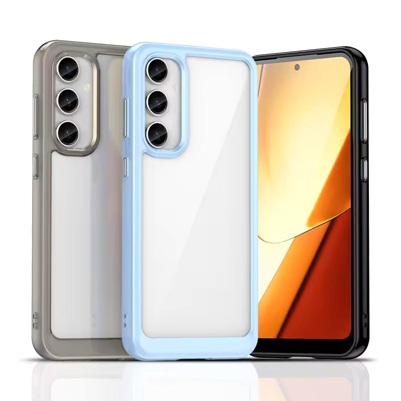 Samsung Galaxy S25 Case - Clear Silicone Shockproof TPU Protective Cover