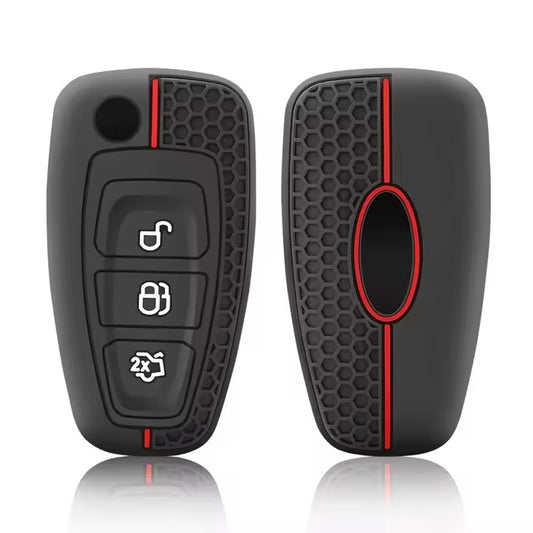 Car Key Cover Case For Ford Mondeo S-Max Focus Galaxy Remote Fob Shell Silicone