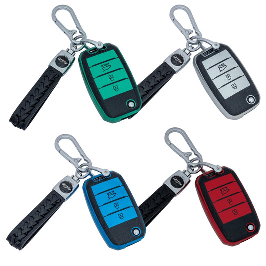 CAR KEY COVER FOR KIA Sportage, Soul, Sorento, Sportage, Picanto with Keychain