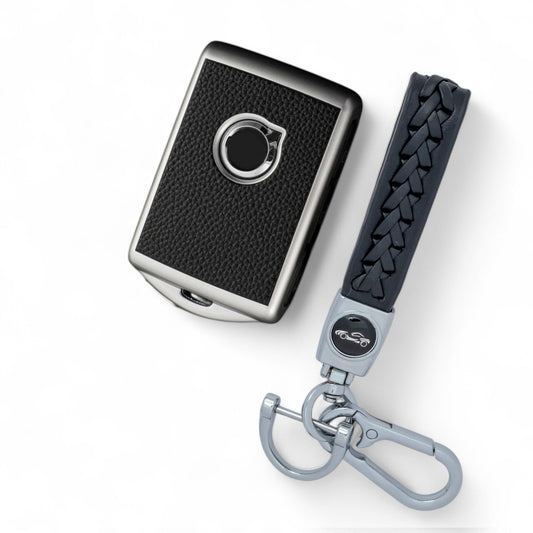 Car Key Cover for Volvo S60 XC60 S90 XC90 XC40 V60 V90, Fob Case with Keychain