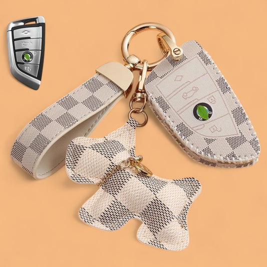 Leather Car Key Case Holder Cover for BMW X1 X3 X5 X6 X7 1 3 5 6 7 Series G20