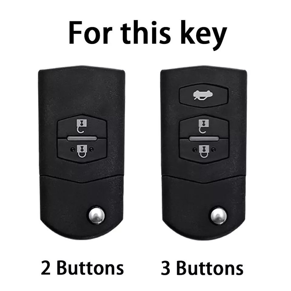 Key Cover For Mazda 2 3 6 CX3 CX5 CX 7 9 MX5 3 Buttons Remote Fob Silicone Case