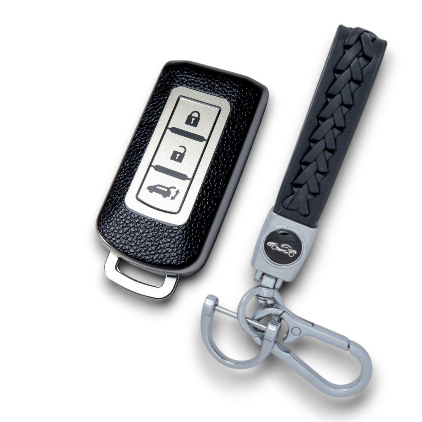 Key cover Compatible with Mitsubishi Outlander Eclipse Lancer Fob Cover Keychain