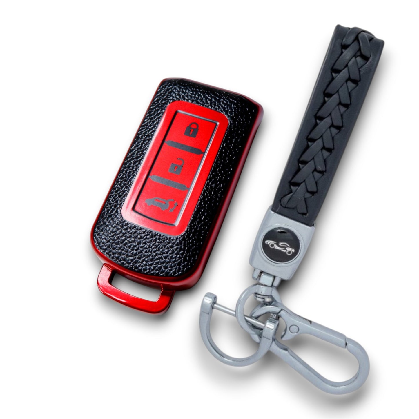 Key cover Compatible with Mitsubishi Outlander Eclipse Lancer Fob Cover Keychain