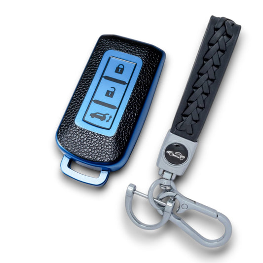 Key cover Compatible with Mitsubishi Outlander Eclipse Lancer Fob Cover Keychain