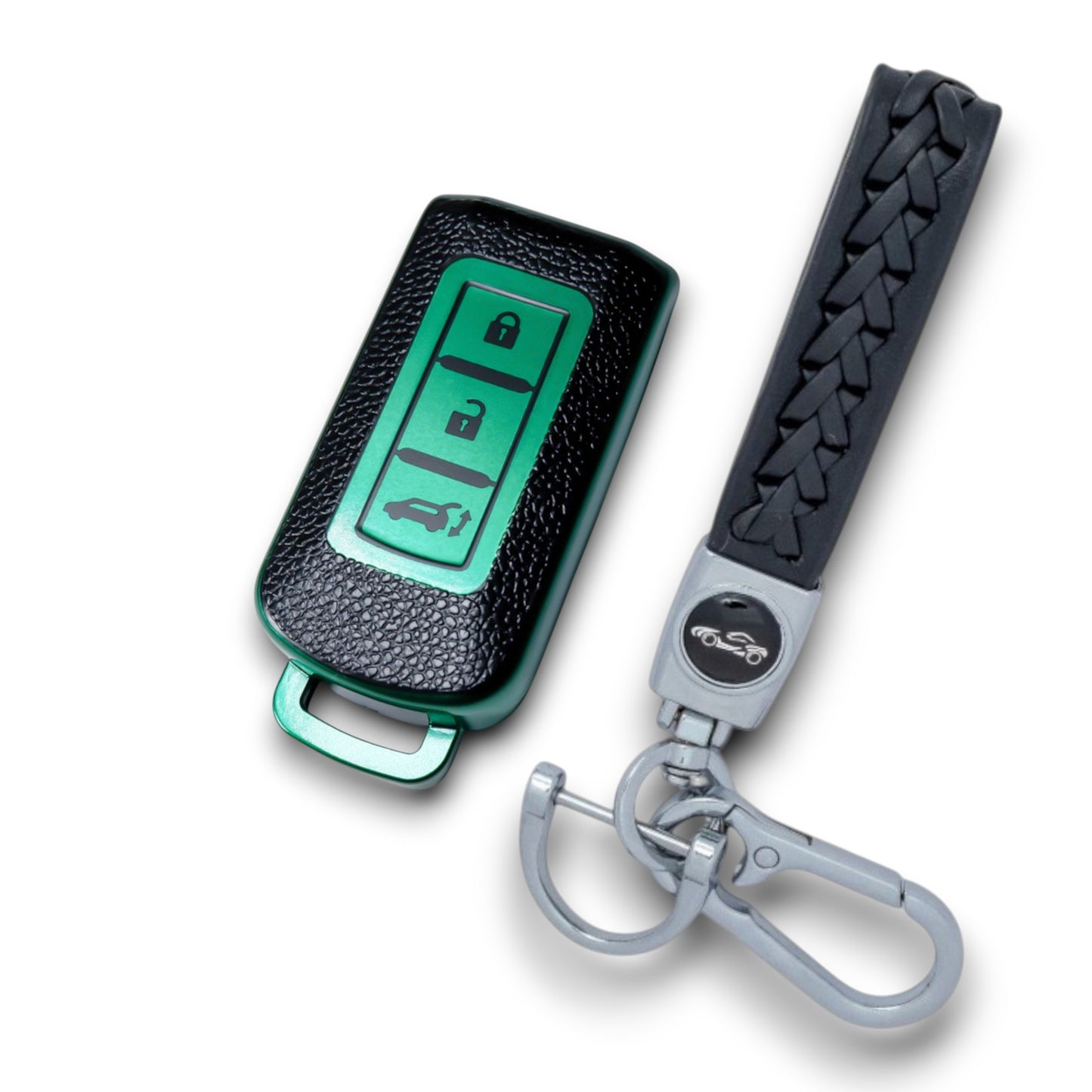 Key cover Compatible with Mitsubishi Outlander Eclipse Lancer Fob Cover Keychain