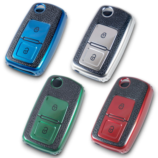 Key Cover For VW Volkswagen Transporter T5 T6 Golf MK4 2 Button Remote Fob Case