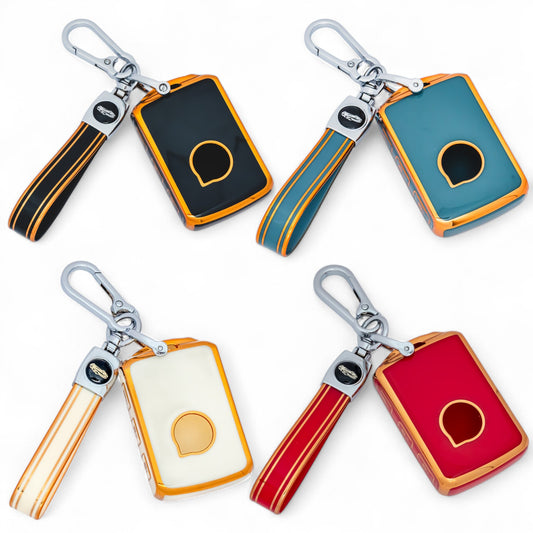 Key Case For Volvo XC40 XC60 S60 S90 XC90 V60 V90 C40 with Keychain Fob Cover