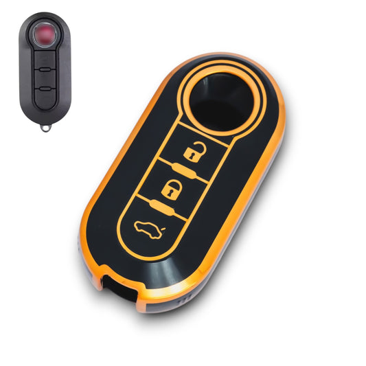 for Fiat 500 Panda Punto Bravo Stilo Lancia Flip Car Key Fob Case Cover