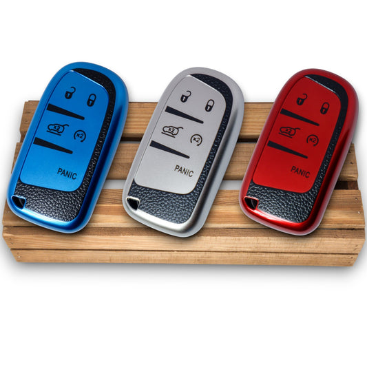 Key Cover for Jeep, Dodge Grand Cherokee, Charger, Challenger, Fiat Fob Case