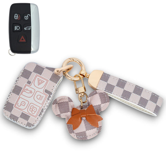 For Land Rover Discovery 4 Range Rover Sport Vogue Key Fob Case Cover PU Leather