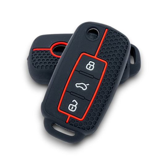 Car Key Fob Case for VW, Golf Key Box, Key Cover for VW Polo Passat Skoda Seat