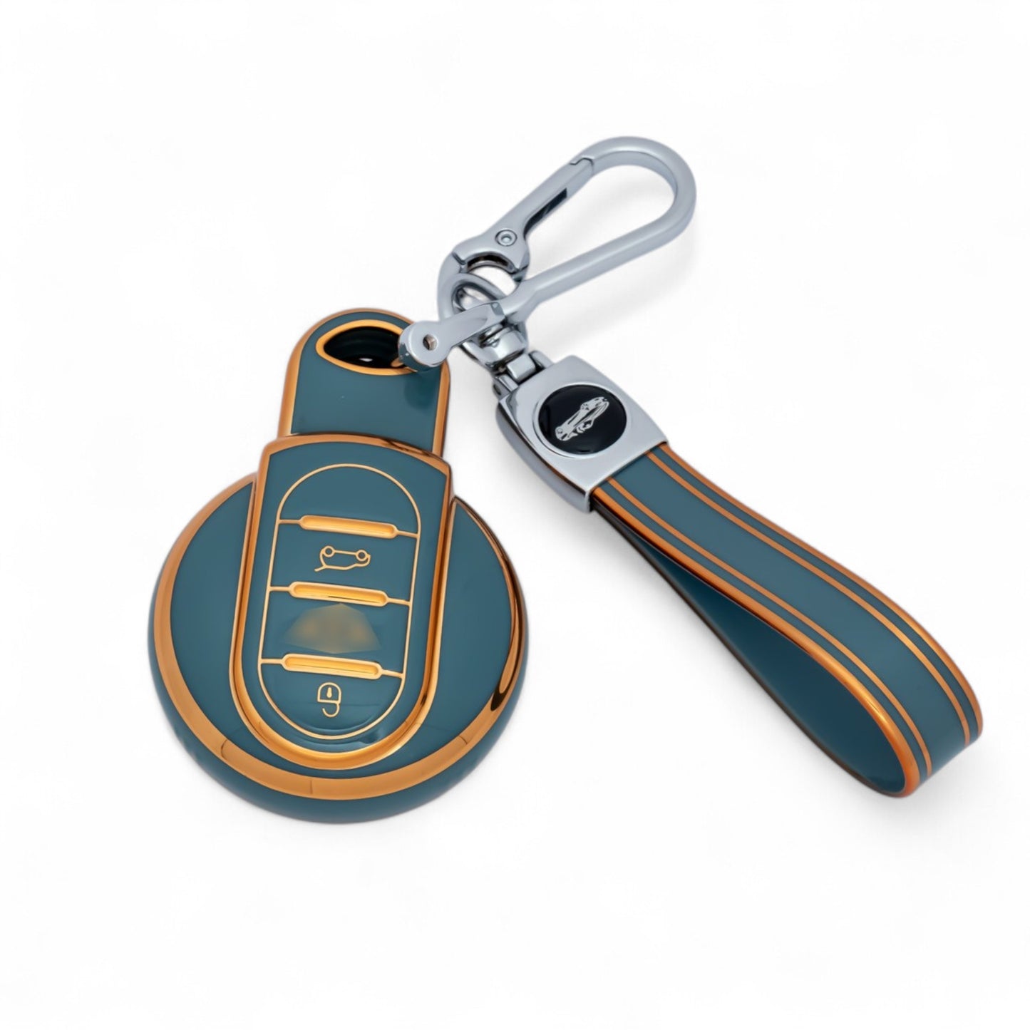 Car key fob cover Fit for BMW Mini Cooper One S Jcw F54 F55 F56 with Keychain